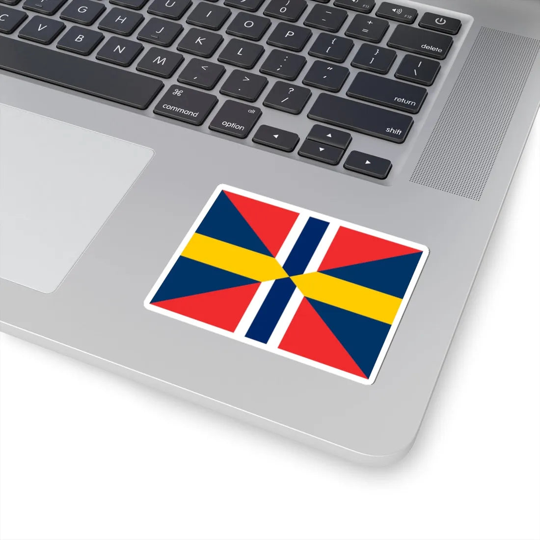 Sweden-Norway Union Flag (Estonia) STICKER Vinyl Kiss-Cut Decal - The Sticker Space