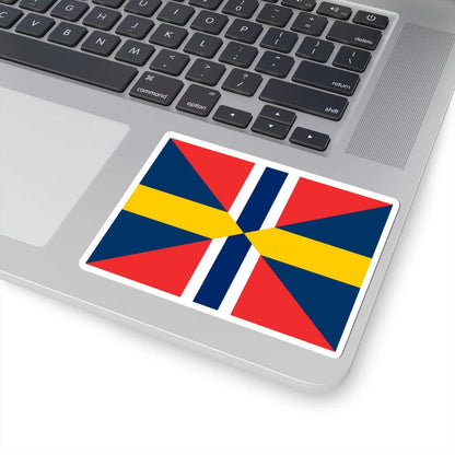 Sweden-Norway Union Flag (Estonia) STICKER Vinyl Kiss-Cut Decal - The Sticker Space