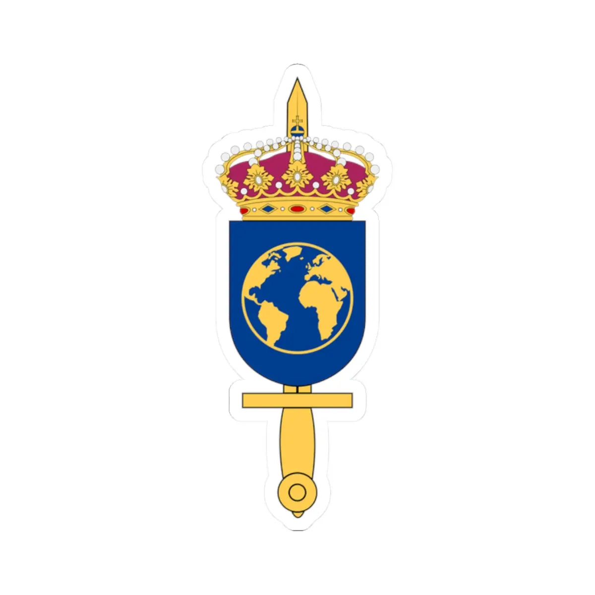SWEDINT vapen (Sweden) (Coat of Arms) STICKER Vinyl Kiss-Cut Decal