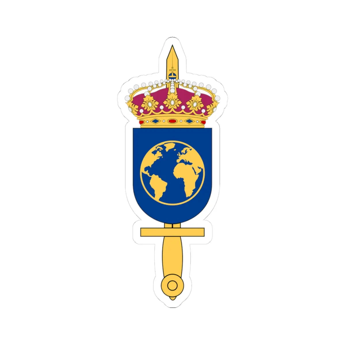SWEDINT vapen (Sweden) (Coat of Arms) STICKER Vinyl Kiss-Cut Decal