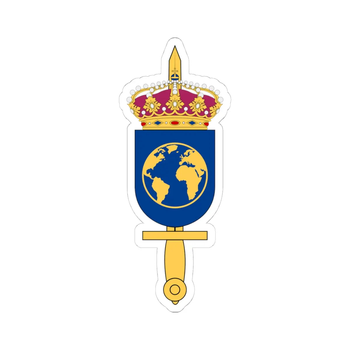 SWEDINT vapen (Sweden) (Coat of Arms) STICKER Vinyl Kiss-Cut Decal