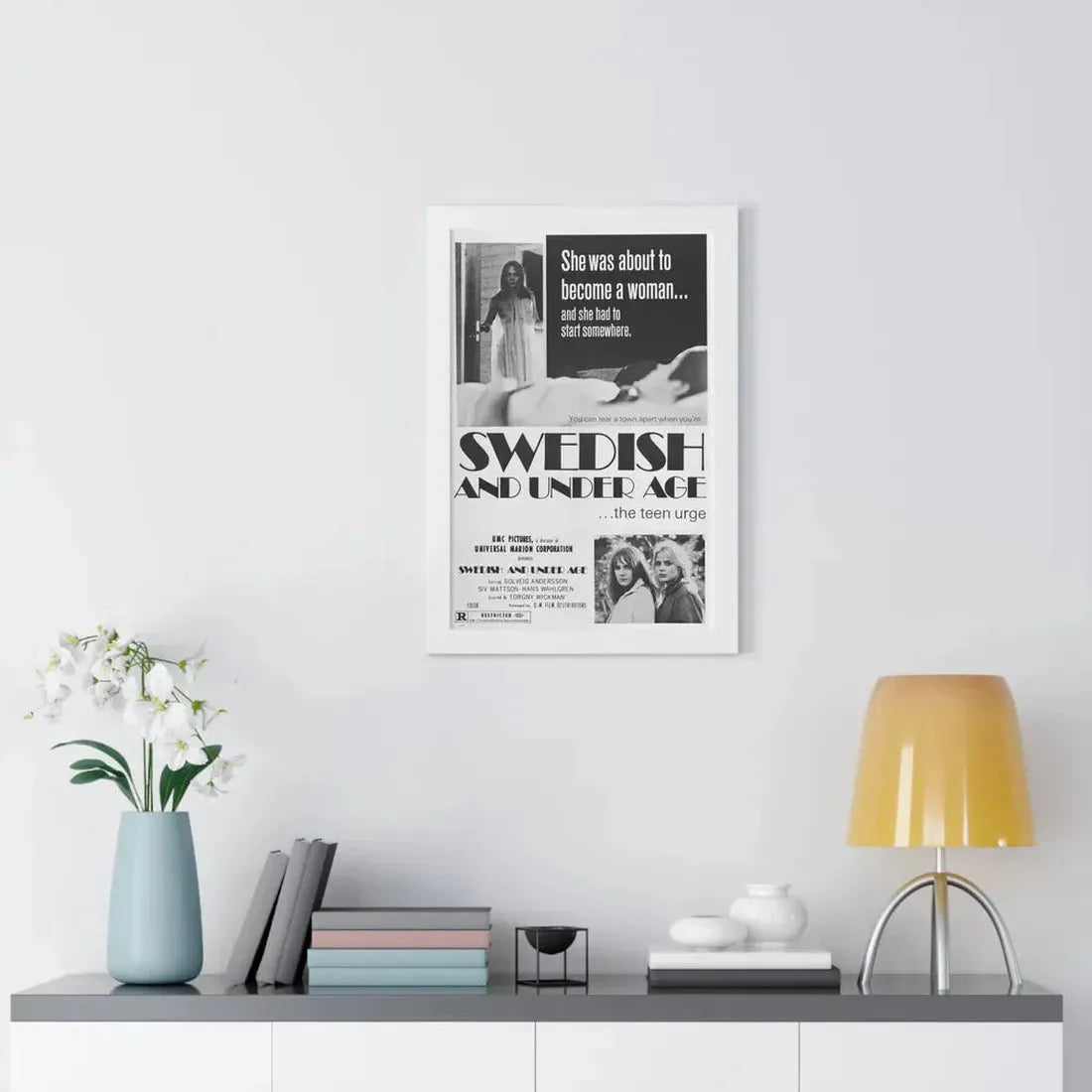 SWEDISH AND UNDER AGE 1969 - Framed Movie Poster - The Sticker Space