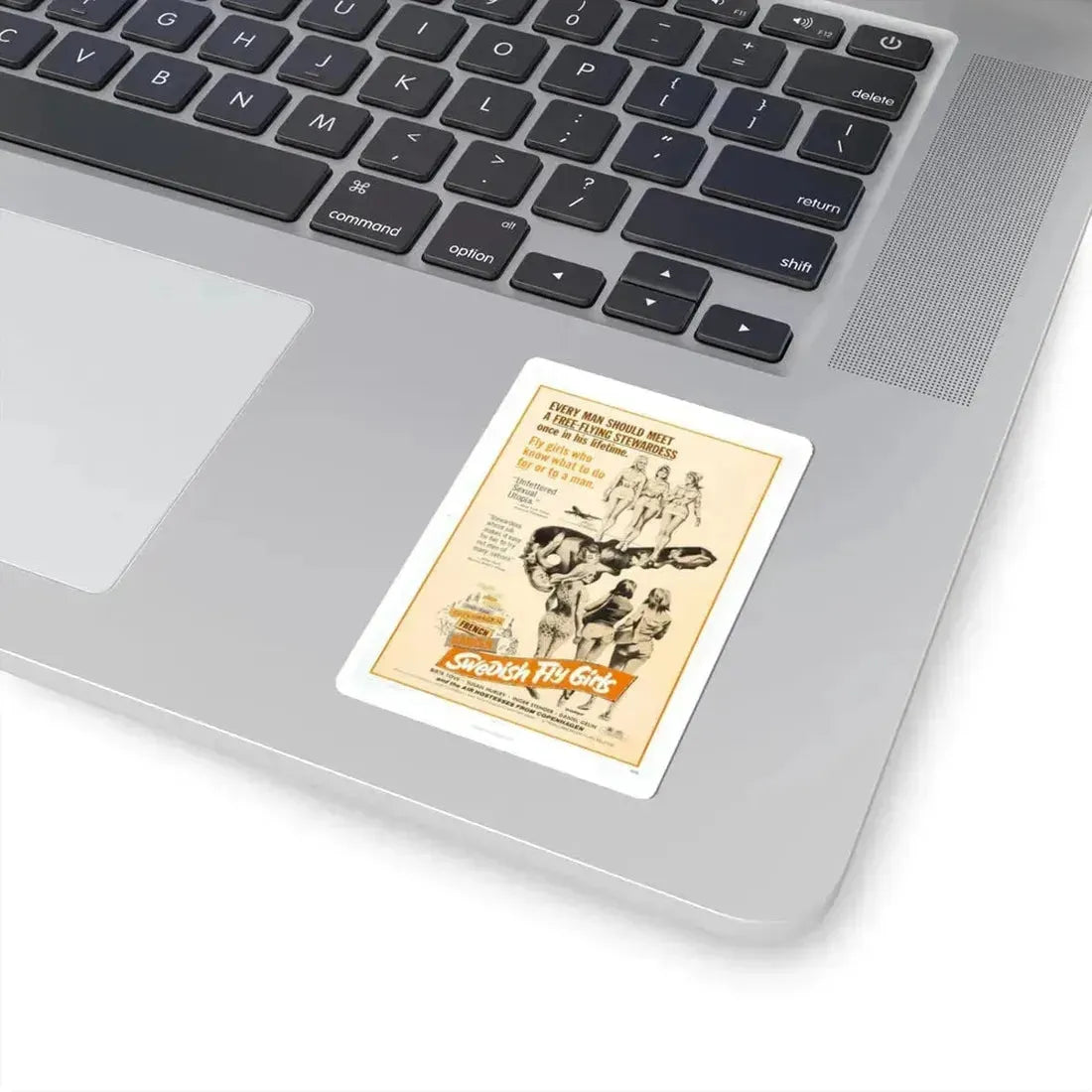 SWEDISH FLY GIRLS 1971 Movie Poster - STICKER Vinyl Kiss-Cut Decal - The Sticker Space