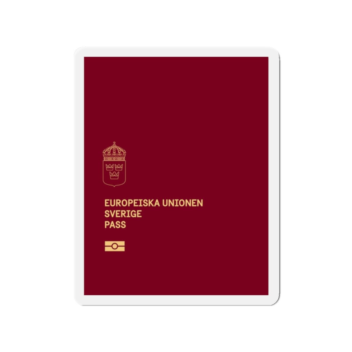 Swedish Passport 2022 - Die-Cut Magnet-2" x 2"-The Sticker Space