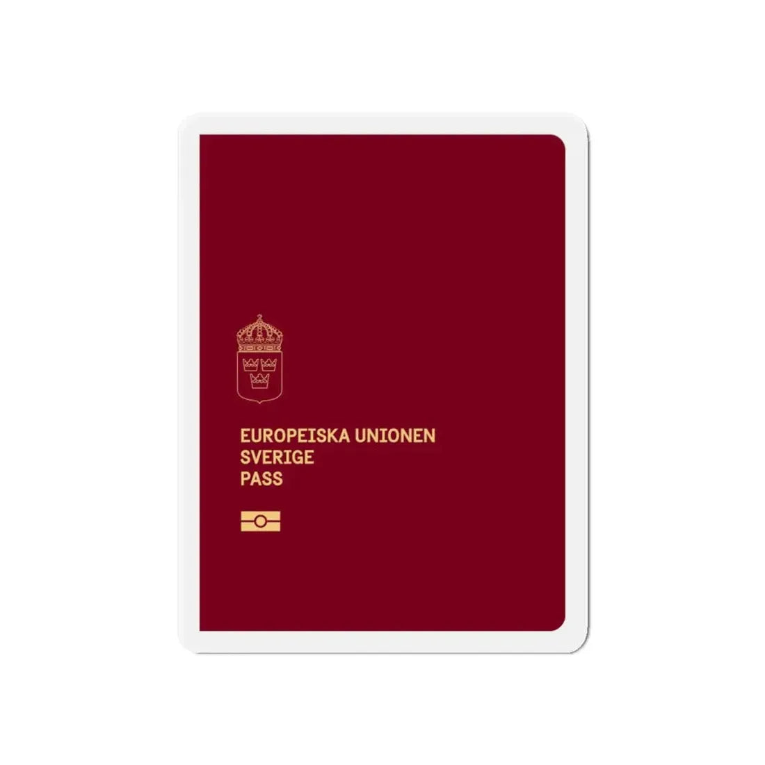 Swedish Passport 2022 - Refrigerator Magnet 5 Inch - The Sticker Space