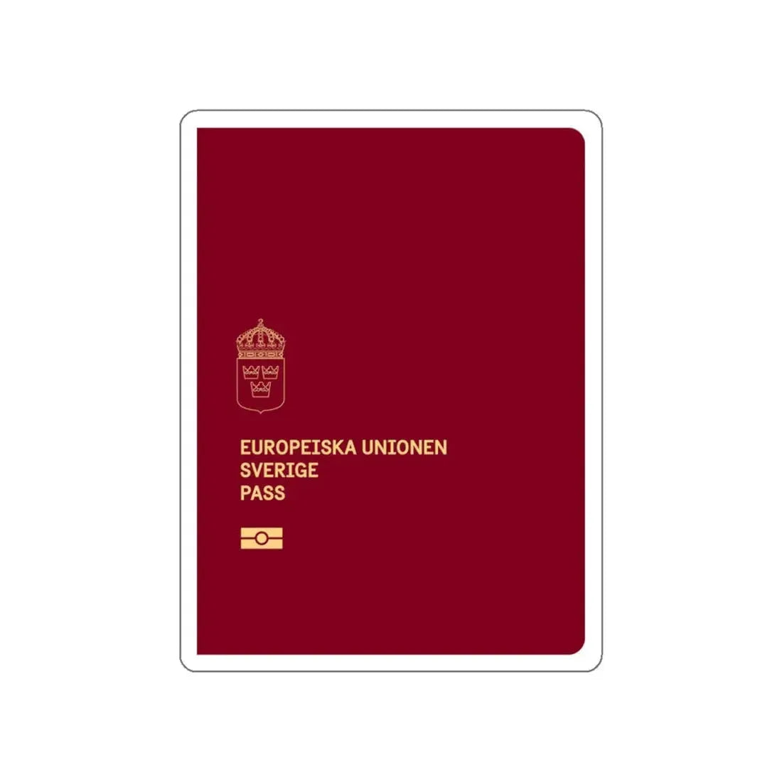 Swedish Passport 2022 STICKER Vinyl Die-Cut Decal 5 Inch - The Sticker Space