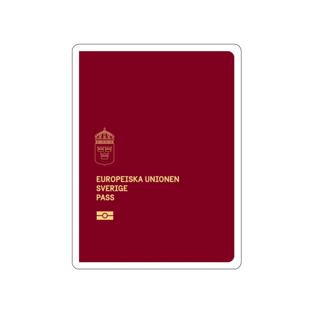 Swedish Passport 2022 STICKER Vinyl Die-Cut Decal-White-The Sticker Space