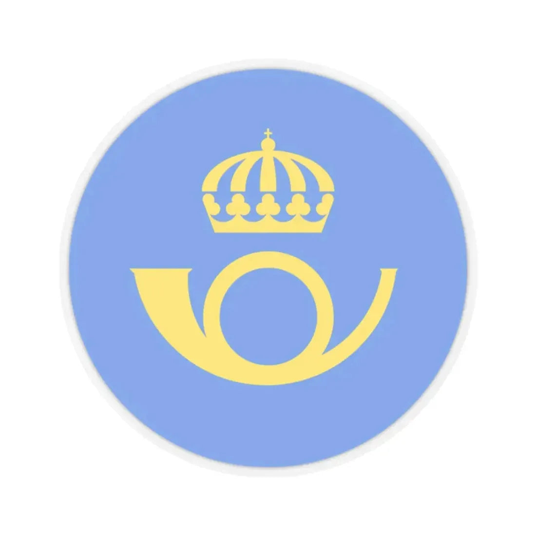 Swedish Post (Logo) STICKER Vinyl Kiss-Cut Decal 2 Inch Transparent - The Sticker Space