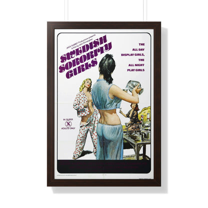 SWEDISH SORORITY GIRLS 1978 - Framed Movie Poster-20" x 30"-The Sticker Space