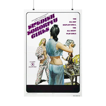 SWEDISH SORORITY GIRLS 1978 - Paper Movie Poster 24″ x 36″ Matte - The Sticker Space