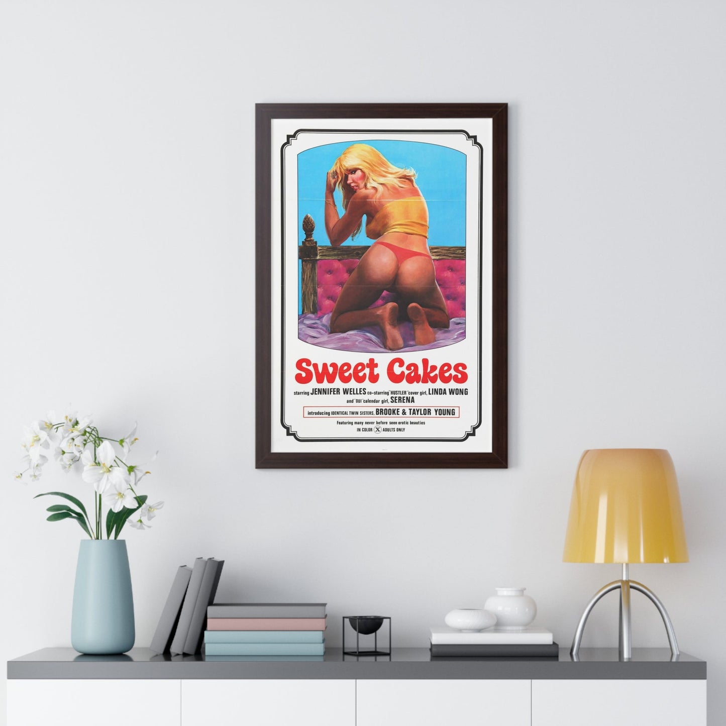 SWEET CAKES 1976 - Framed Movie Poster-The Sticker Space