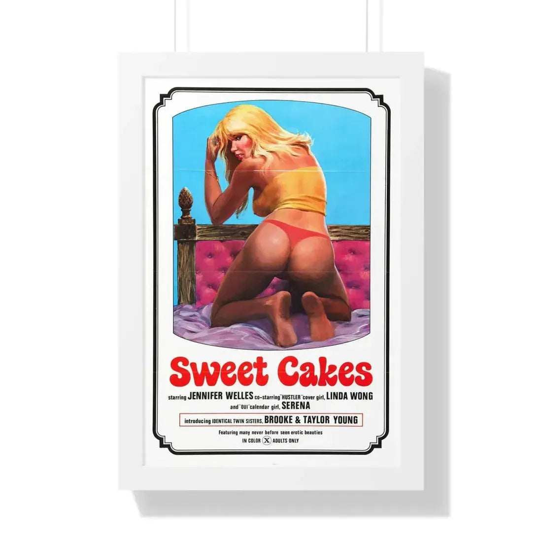 SWEET CAKES 1976 - Framed Movie Poster 16″ x 24″ White - The Sticker Space