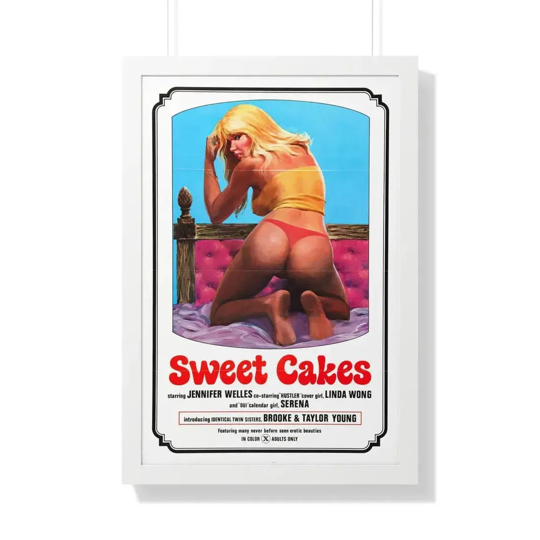 SWEET CAKES 1976 - Framed Movie Poster 20" x 30" White - The Sticker Space