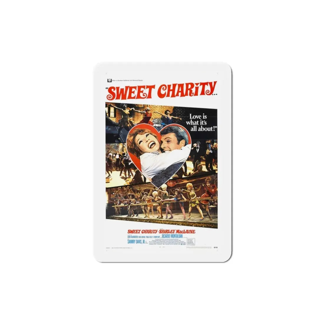 Sweet Charity 1969 Movie Poster Refrigerator Magnet 3 Inch - The Sticker Space