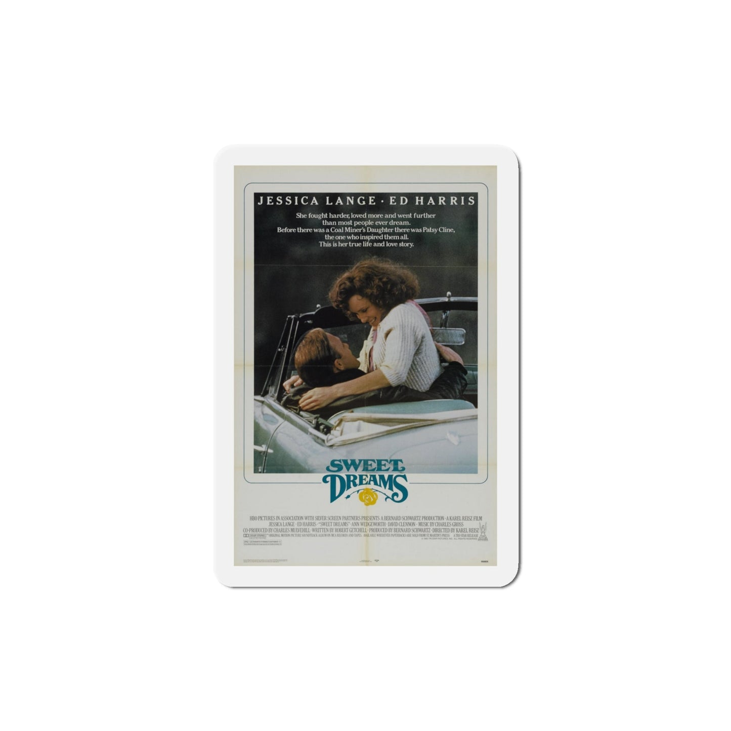 Sweet Dreams 1985 Movie Poster Die-Cut Magnet-4" x 4"-The Sticker Space