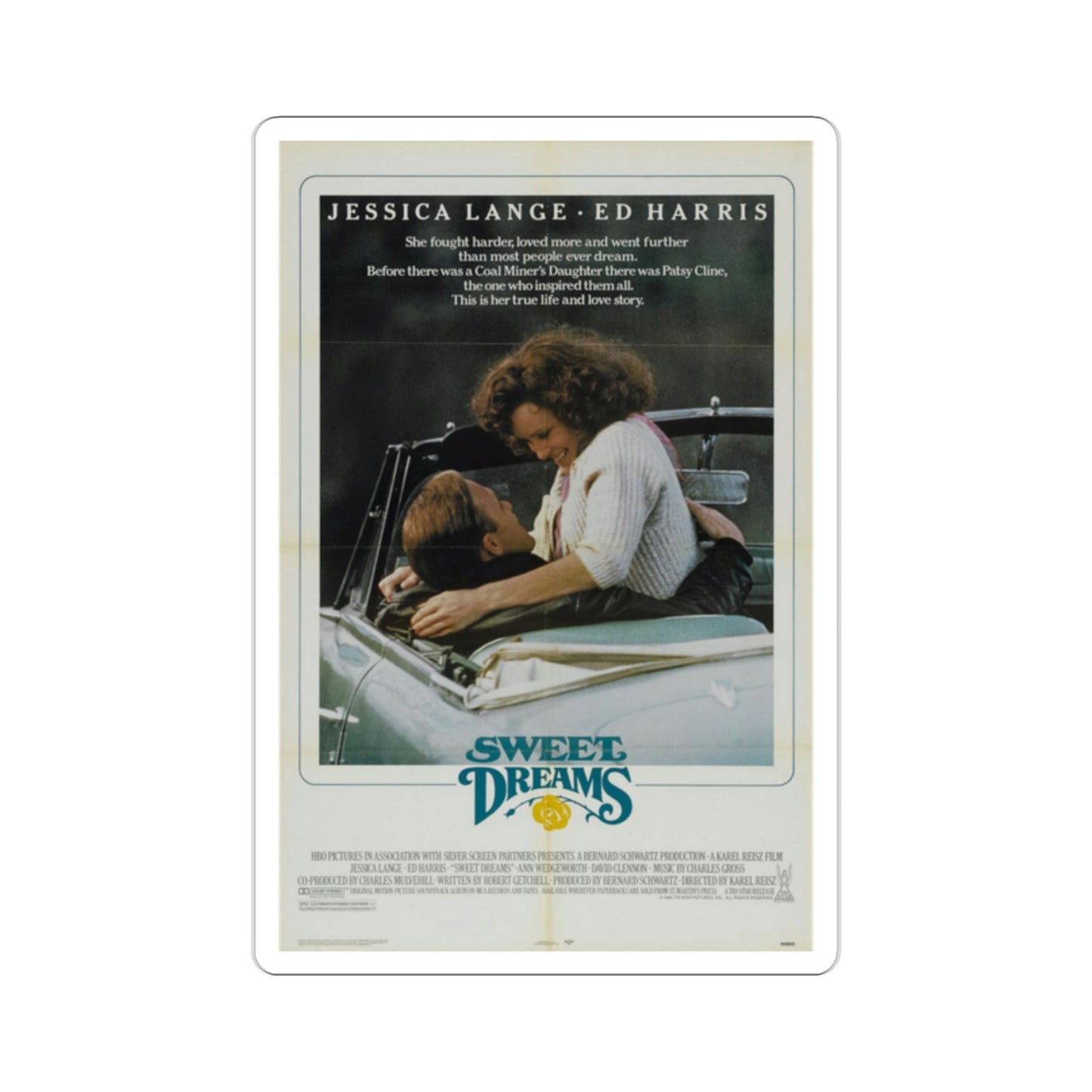 Sweet Dreams 1985 Movie Poster STICKER Vinyl Die-Cut Decal-2 Inch-The Sticker Space