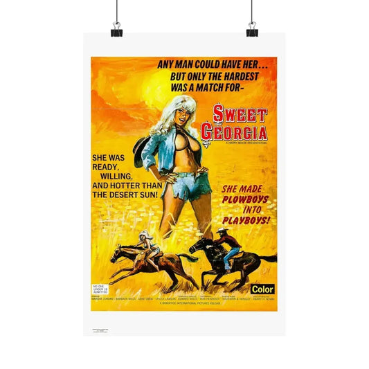 SWEET GEORGIA 1972 - Paper Movie Poster 12″ x 18″ Matte - The Sticker Space