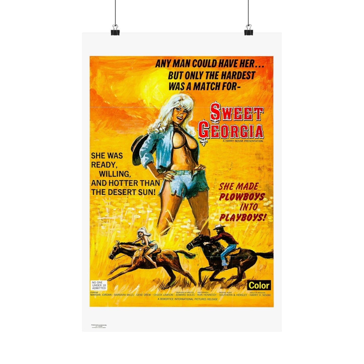 SWEET GEORGIA 1972 - Paper Movie Poster-16″ x 24″-The Sticker Space