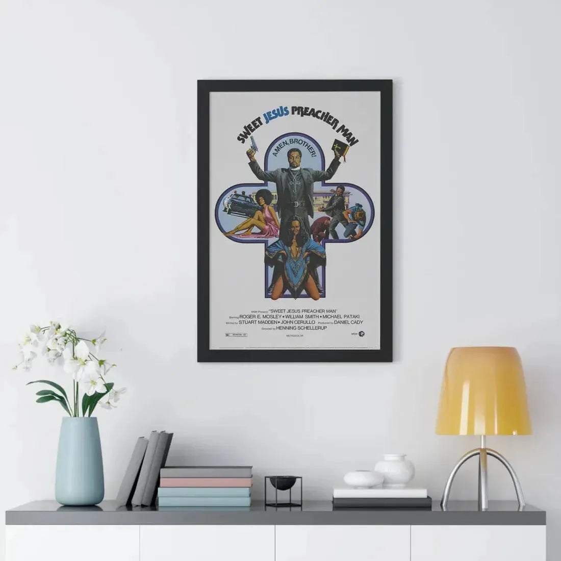 SWEET JESUS PREACHER MAN 1973 - Framed Movie Poster - The Sticker Space