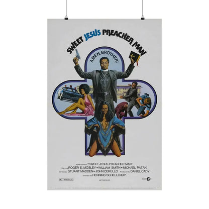 SWEET JESUS PREACHER MAN 1973 - Paper Movie Poster 24″ x 36″ Matte - The Sticker Space