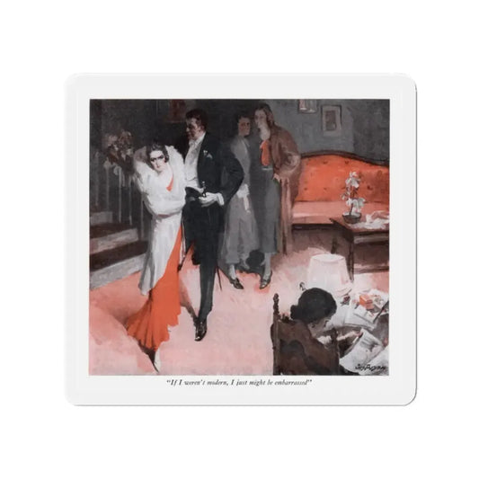 Sweet Kate, McCall's magazine, May 1932 (Magazine Illustration) Refrigerator Magnet 2 Inch Die-Cut - The Sticker Space