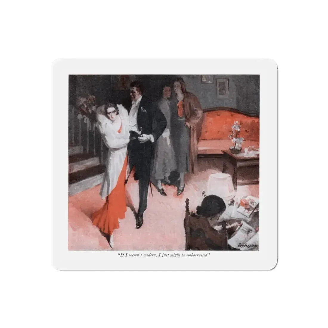 Sweet Kate, McCall's magazine, May 1932 (Magazine Illustration) Refrigerator Magnet 4 Inch Die-Cut - The Sticker Space