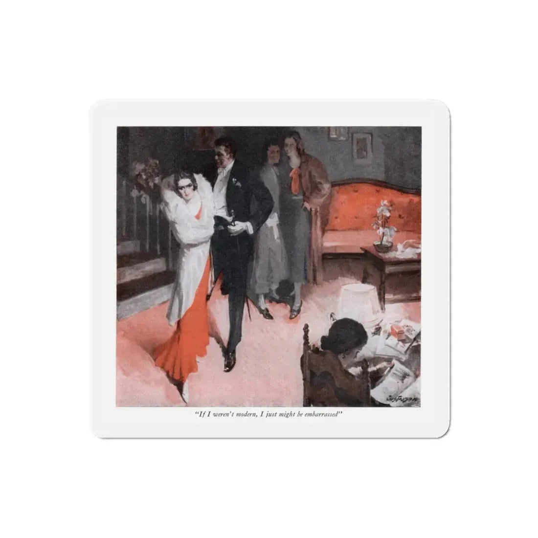 Sweet Kate, McCall's magazine, May 1932 (Magazine Illustration) Refrigerator Magnet 6 Inch Die-Cut - The Sticker Space