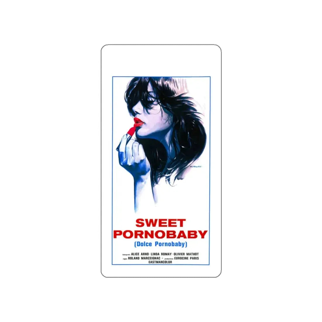 SWEET PORNOBABY (KISS ME KILLER) 1977 Movie Poster STICKER Vinyl Die-Cut Decal 5 Inch - The Sticker Space