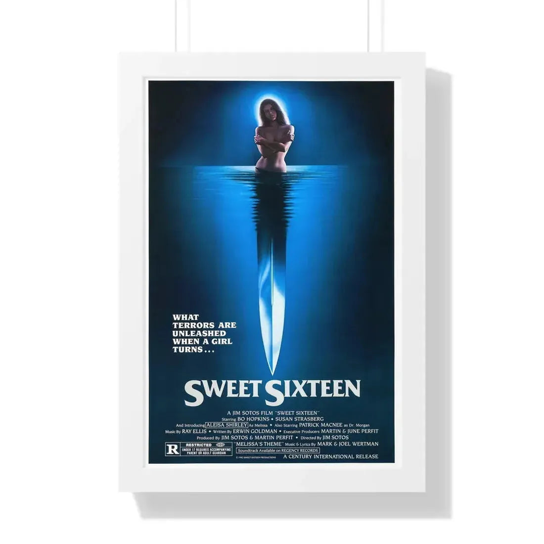 SWEET SIXTEEN 1983 - Framed Movie Poster 16″ x 24″ White - The Sticker Space