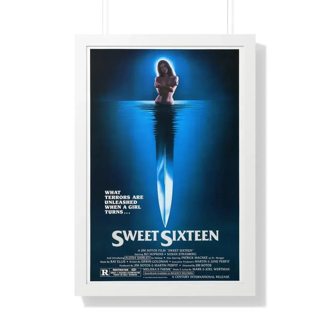 SWEET SIXTEEN 1983 - Framed Movie Poster 20" x 30" White - The Sticker Space