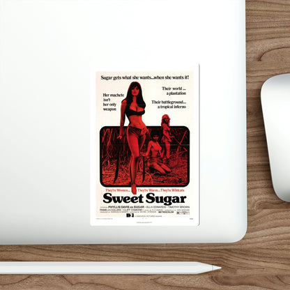 Sweet Sugar 1973 Movie Poster STICKER Vinyl Die-Cut Decal-The Sticker Space