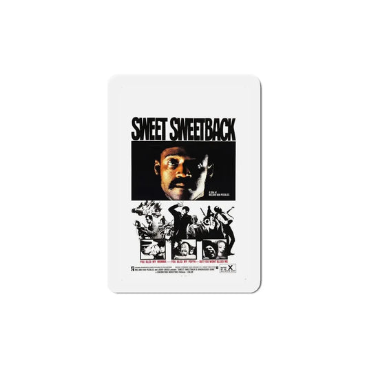 Sweet Sweetback's Baadasssss Song 1971 Movie Poster Refrigerator Magnet 5 Inch - The Sticker Space