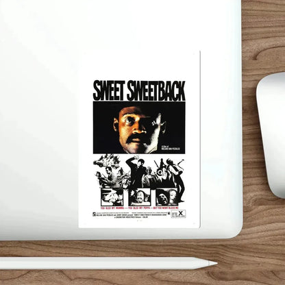 Sweet Sweetback's Baadasssss Song 1971 Movie Poster STICKER Vinyl Die-Cut Decal - The Sticker Space