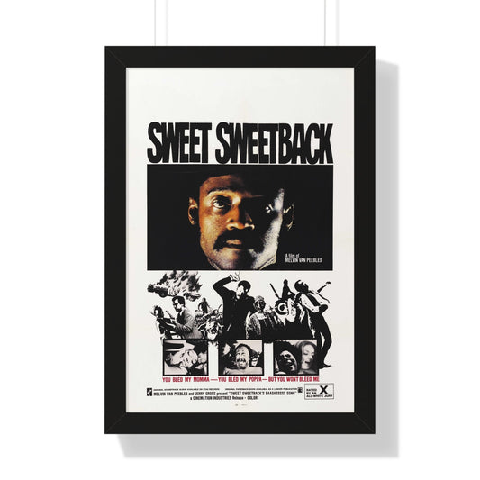 SWEET SWEETBACK'S BAD ASS SONG 1971 - Framed Movie Poster-16″ x 24″-The Sticker Space