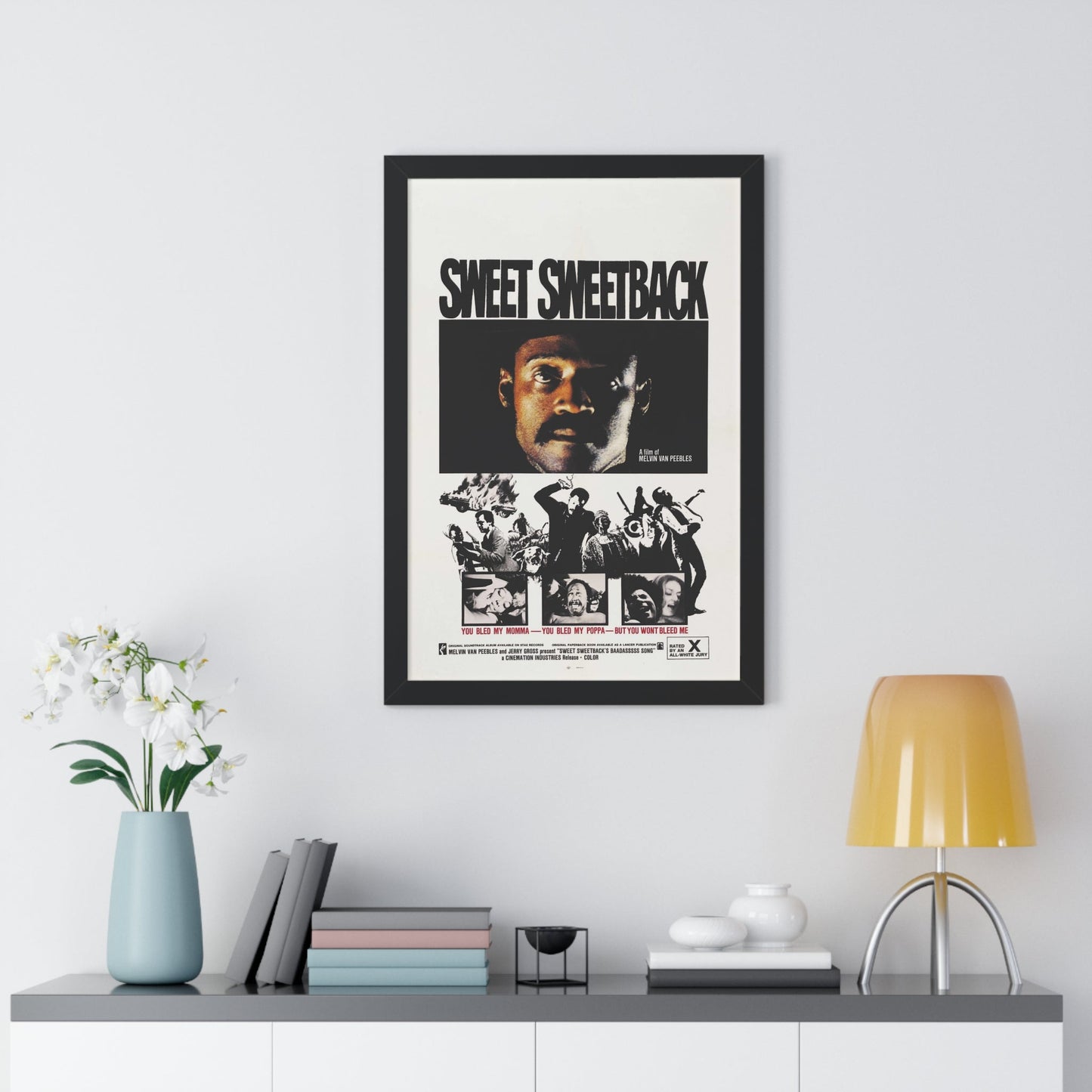 SWEET SWEETBACK'S BAD ASS SONG 1971 - Framed Movie Poster-The Sticker Space