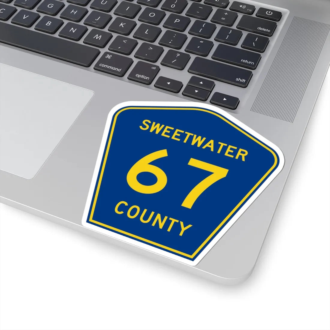 Sweetwater County Route 67 WY (Wyoming) (Road Sign) STICKER Vinyl Kiss-Cut Decal - The Sticker Space