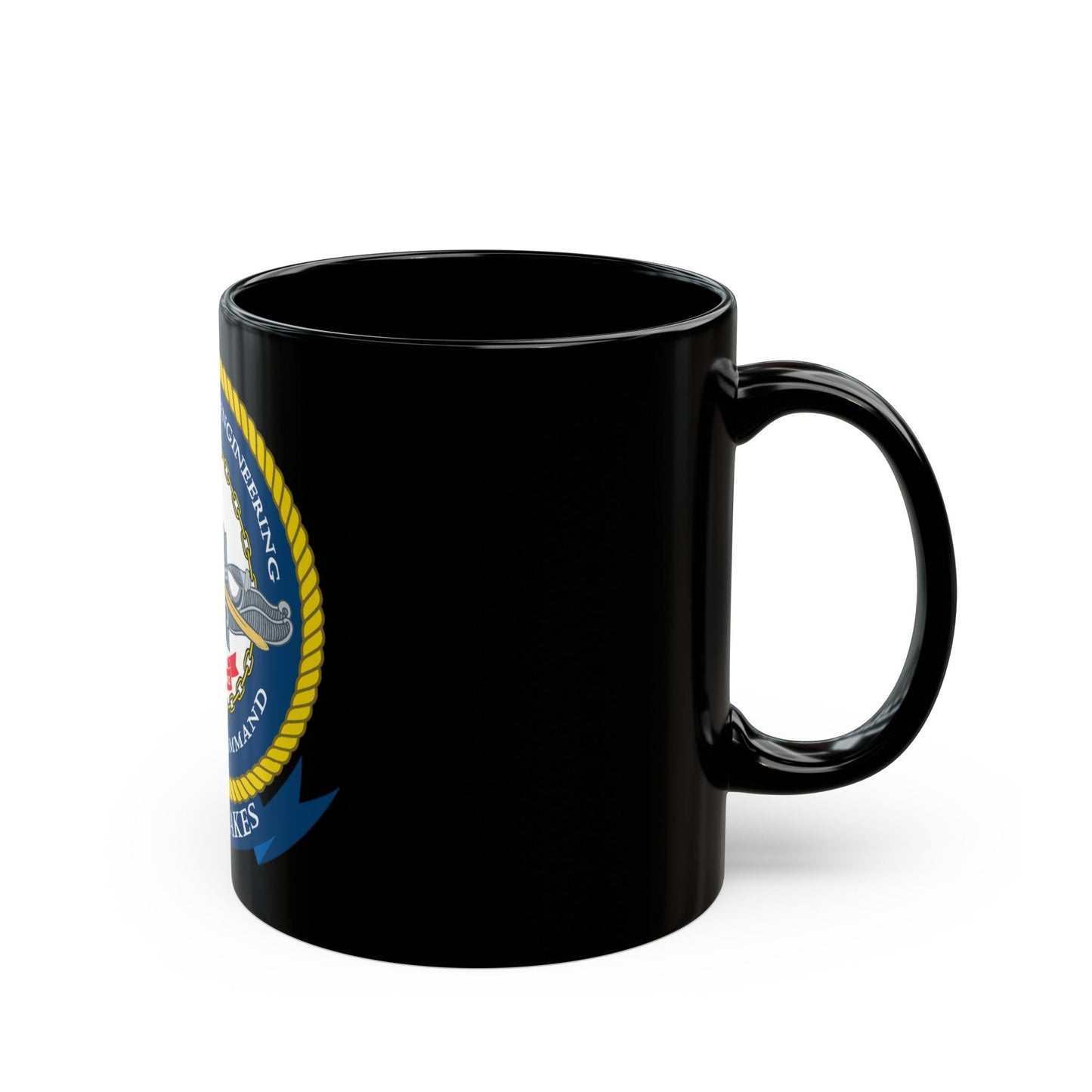 SWESC Great Lakes (U.S. Navy) Black Coffee Mug-The Sticker Space