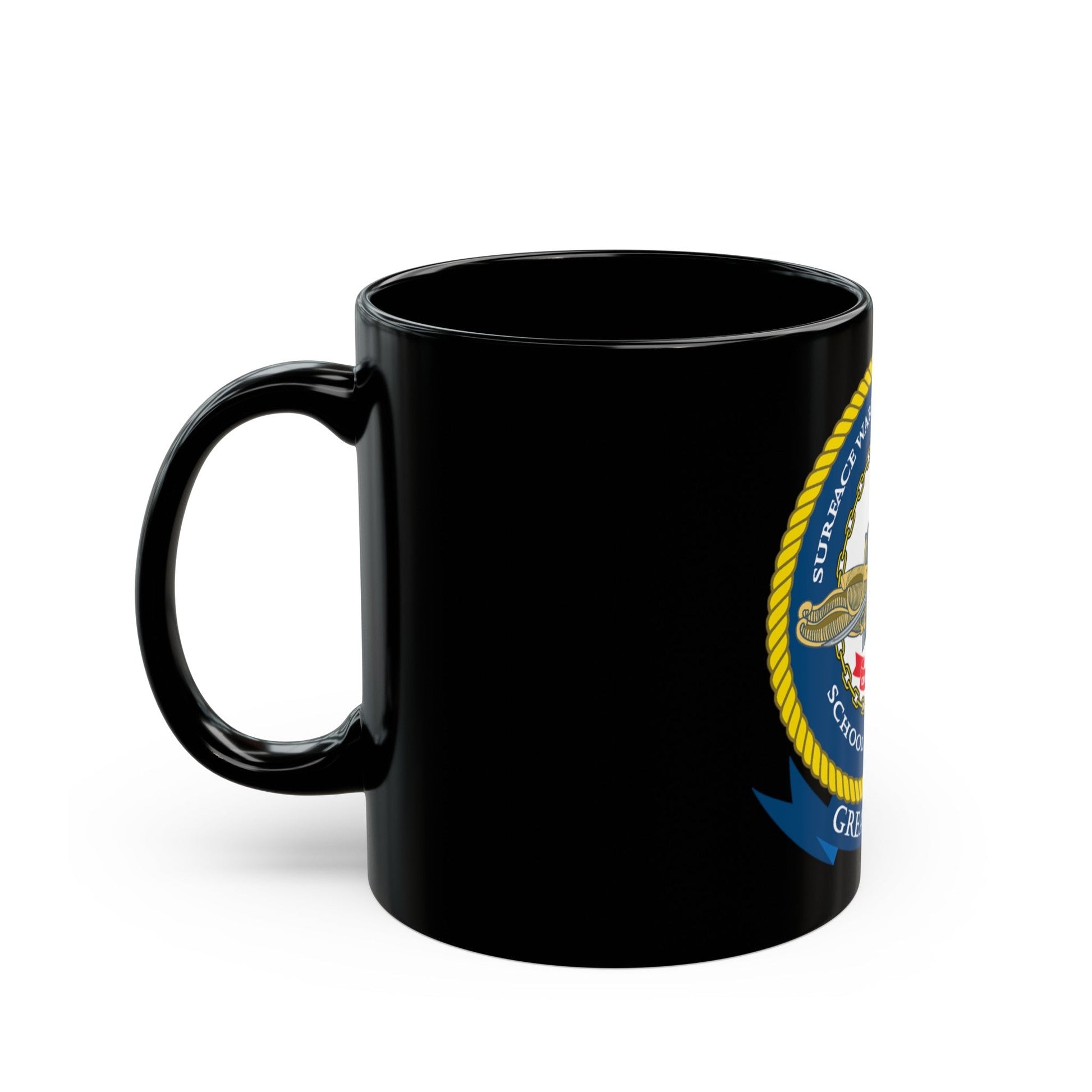 SWESC Great Lakes (U.S. Navy) Black Coffee Mug-The Sticker Space