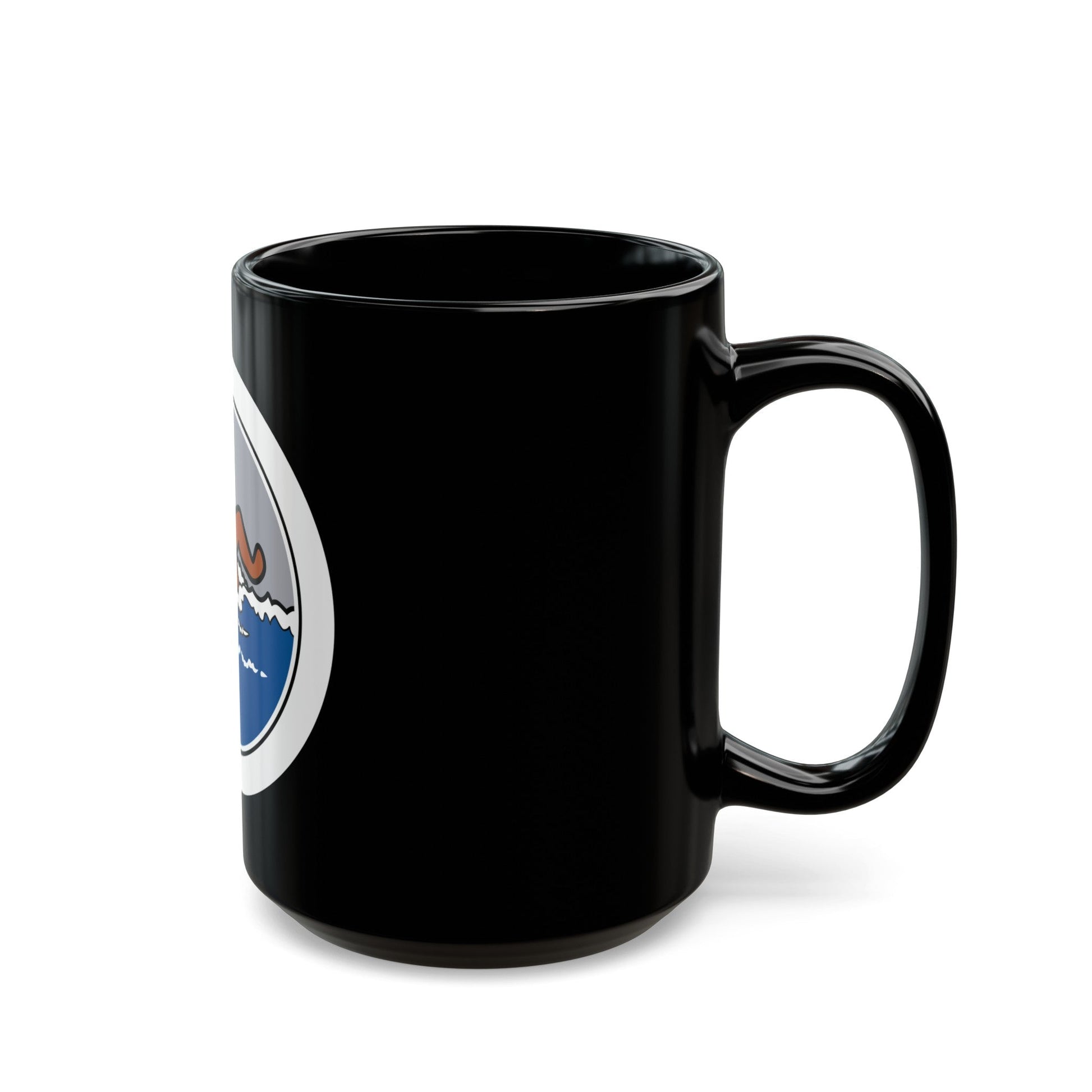 Swimming (Boy Scout Merit Badge) Black Coffee Mug-The Sticker Space