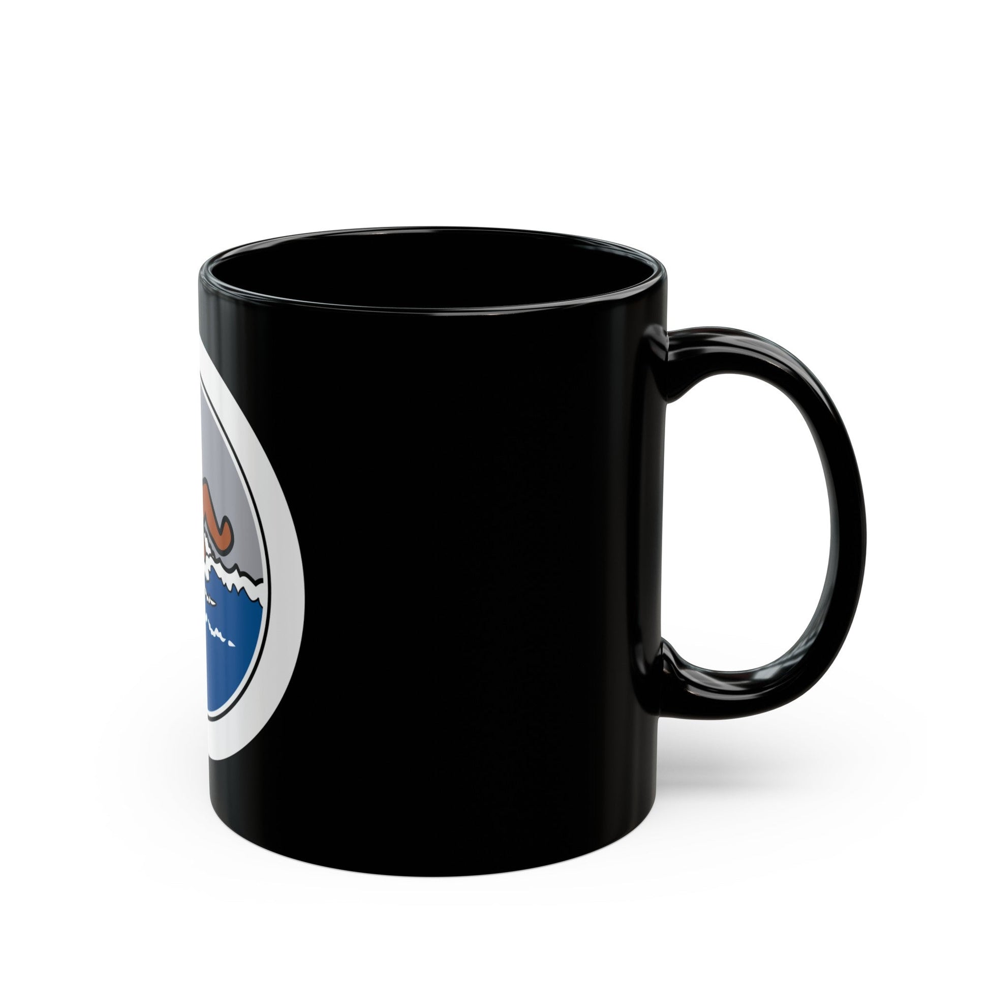 Swimming (Boy Scout Merit Badge) Black Coffee Mug-The Sticker Space