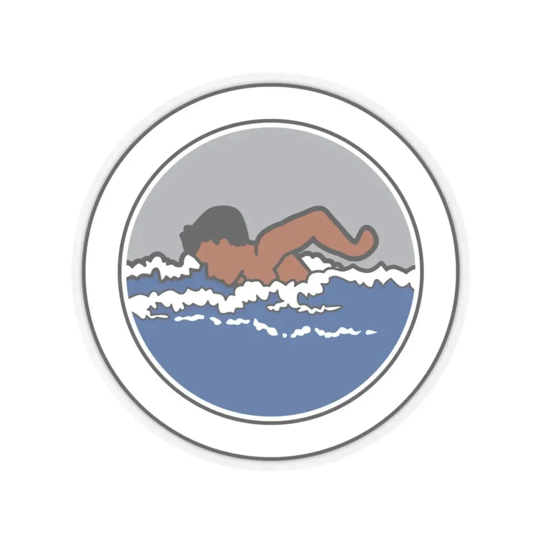 Swimming (Boy Scout Merit Badge) STICKER Vinyl Kiss-Cut Decal 4 Inch Transparent - The Sticker Space