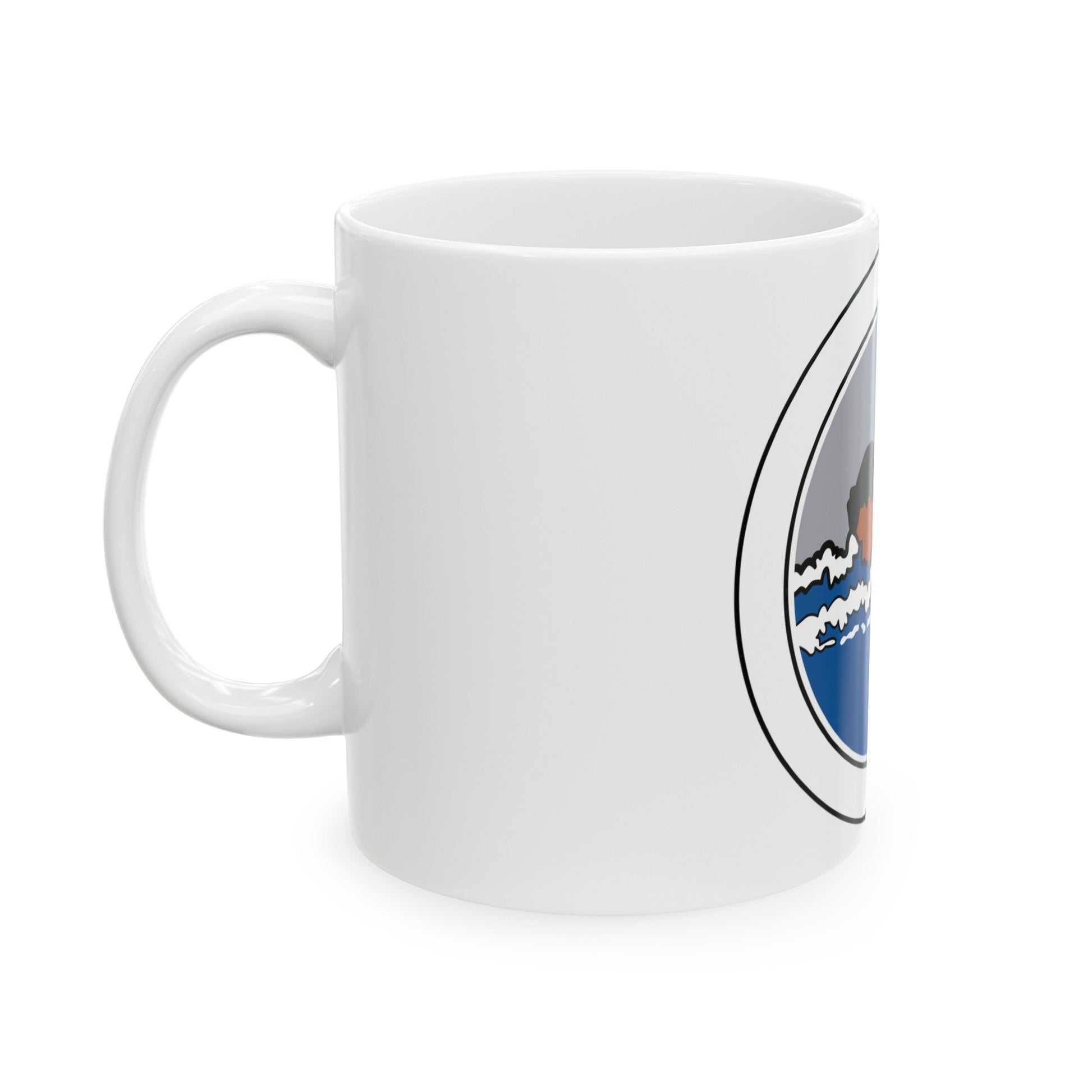 Swimming (Boy Scout Merit Badge) White Coffee Mug-The Sticker Space