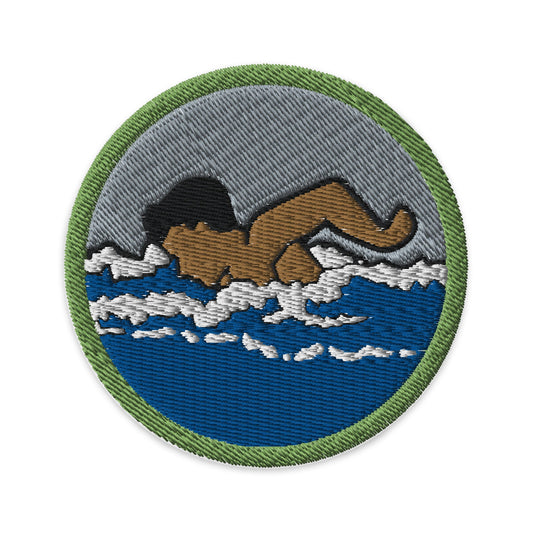 Swimming (Boy Scouts Merit Badge) Embroidered Patch-The Sticker Space