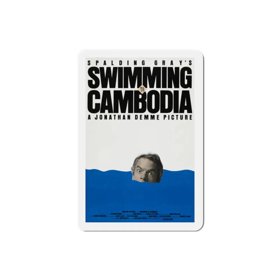 Swimming to Cambodia 1987 Movie Poster Refrigerator Magnet 2 Inch - The Sticker Space