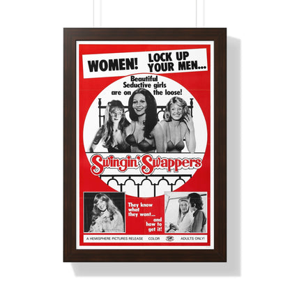 SWINGIN SWAPPERS 1973 - Framed Movie Poster-16″ x 24″-The Sticker Space