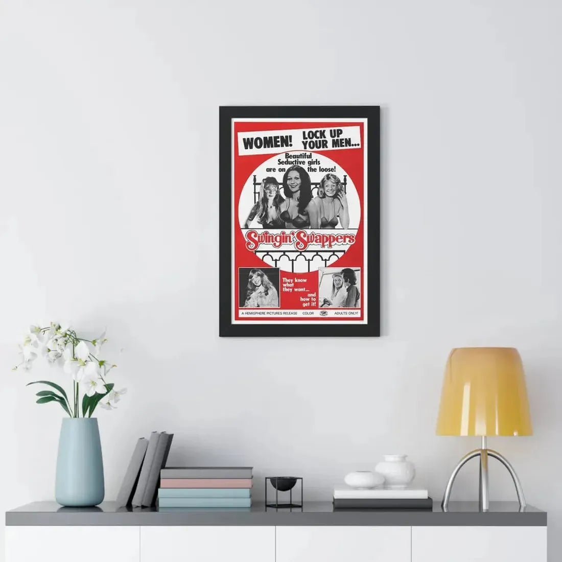 SWINGIN SWAPPERS 1973 - Framed Movie Poster - The Sticker Space