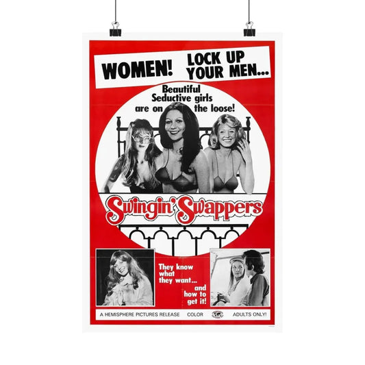 SWINGIN SWAPPERS 1973 - Paper Movie Poster 12″ x 18″ Matte - The Sticker Space