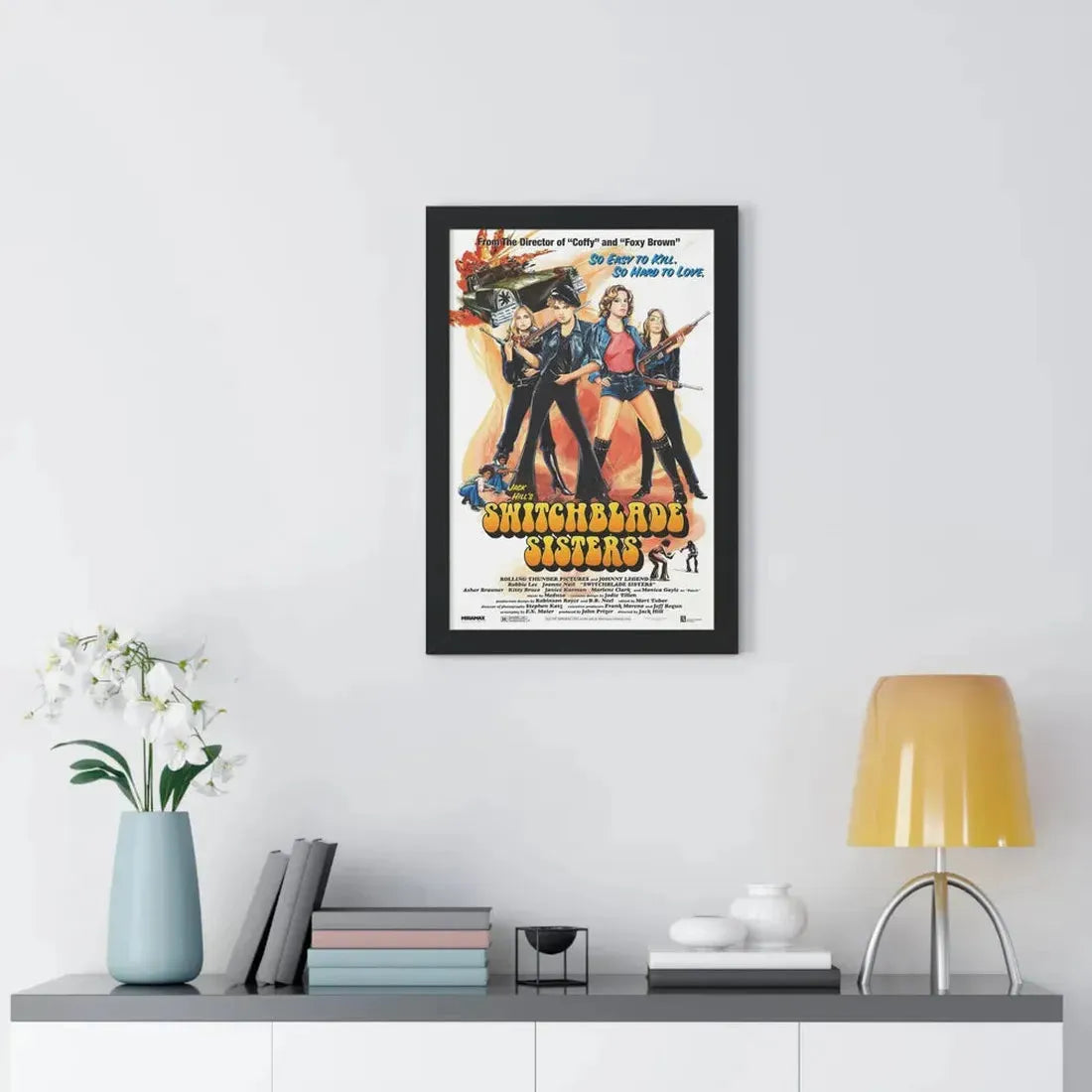 SWITCHBLADE SISTERS 1975 - Framed Movie Poster - The Sticker Space