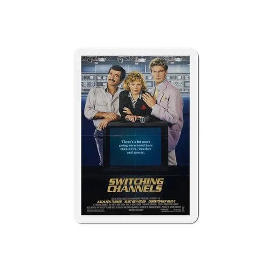 Switching Channels 1988 Movie Poster Refrigerator Magnet 2 Inch - The Sticker Space