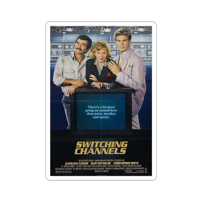 Switching Channels 1988 Movie Poster STICKER Vinyl Die-Cut Decal-3 Inch-The Sticker Space